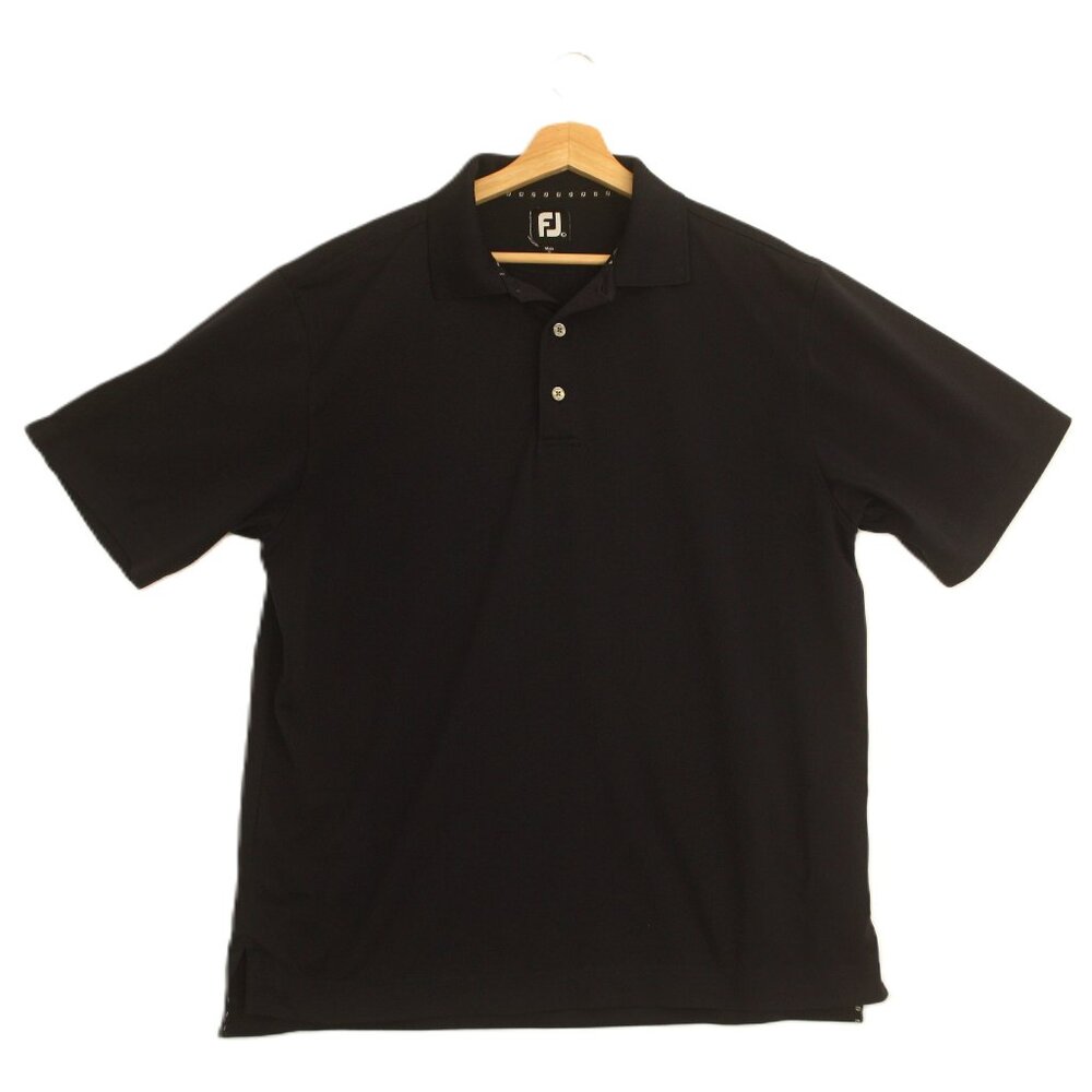 FJ Men's Summer Polo Shirt Short Sleeve Size L Navy Father’s Day